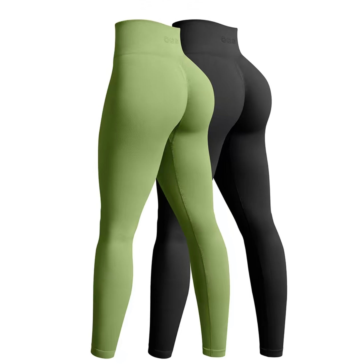 OQQ Women'S 2 Piece Yoga Legging Seamless Workout High Waist Butt Liftings Athletic Leggings
