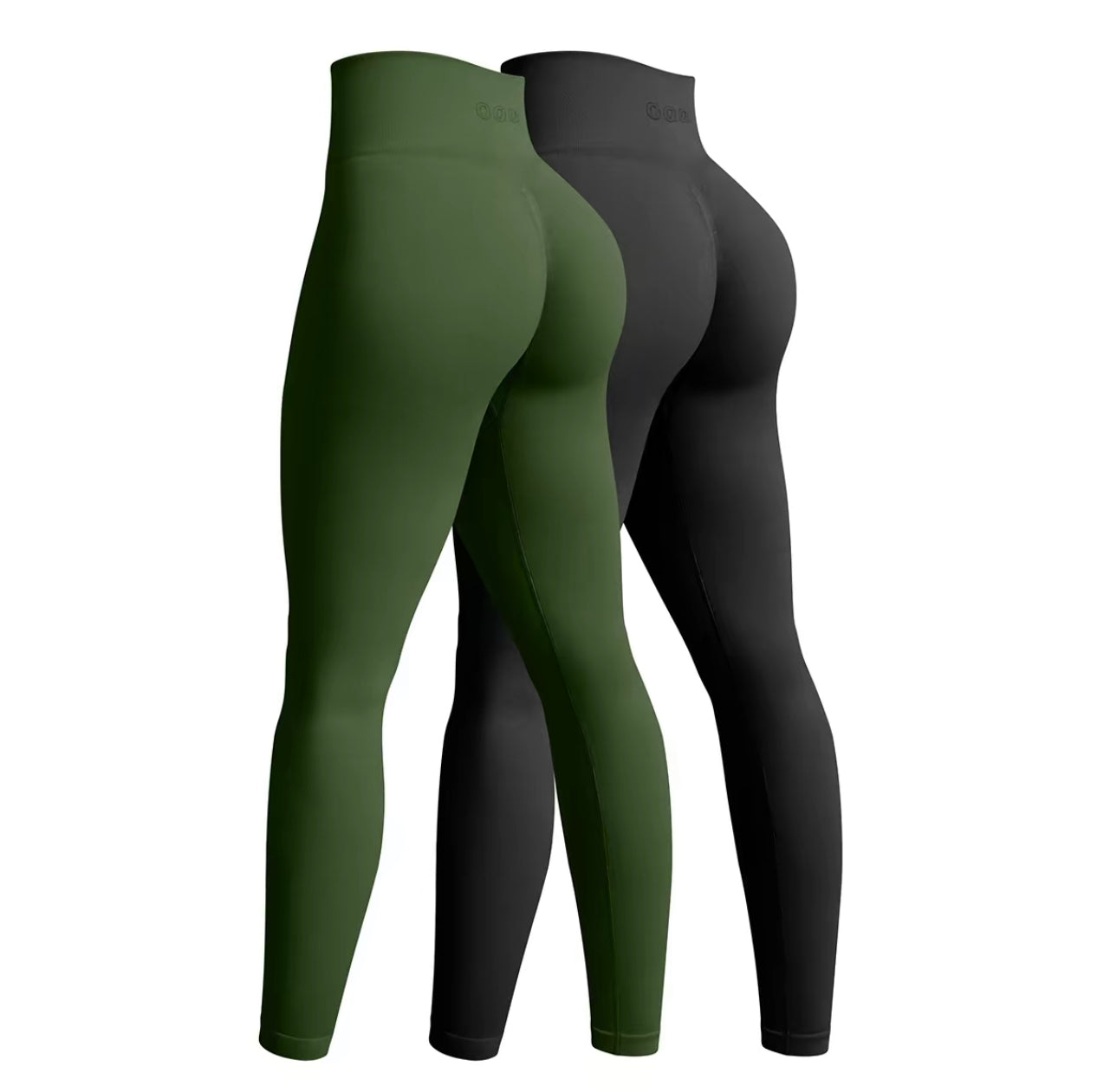 OQQ Women'S 2 Piece Yoga Legging Seamless Workout High Waist Butt Liftings Athletic Leggings