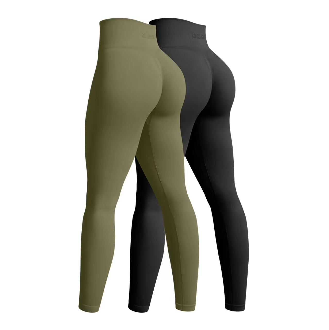 OQQ Women'S 2 Piece Yoga Legging Seamless Workout High Waist Butt Liftings Athletic Leggings