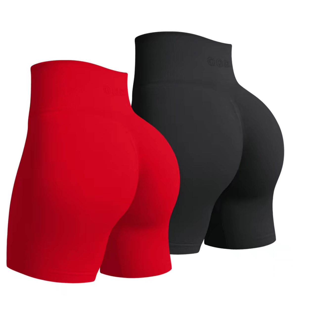 OQQ Women'S 2 Piece Workout Shorts Seamless Casual High Waist Butt Liftings Exercise Athletic Shorts Compression Yoga