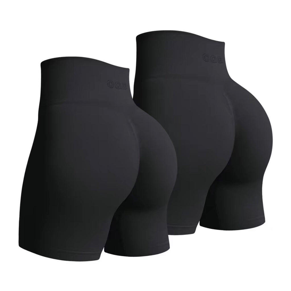 OQQ Women'S 2 Piece Workout Shorts Seamless Casual High Waist Butt Liftings Exercise Athletic Shorts Compression Yoga